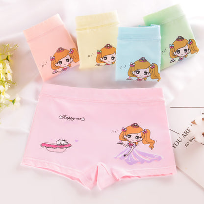 Children's underwear boxer small and medium-sized children's girls shorts cartoon girls baby cotton underwear autumn manufacturers wholesale