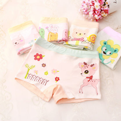 Children's underwear boxer small and medium-sized children's girls shorts cartoon girls baby cotton underwear autumn manufacturers wholesale