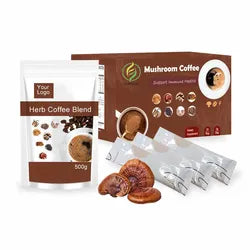 OEM ODM Private Label 3g*20 bag Lingzhi Coffee Reishi Mushroom Coffee Ganoderma Mushroom Coffee