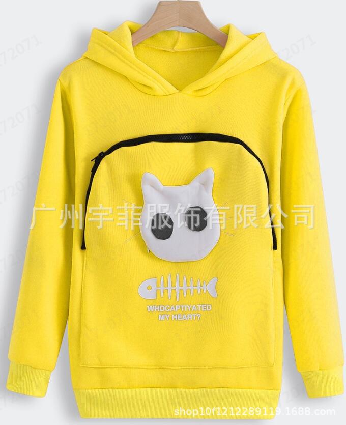 Amazon 2019 hot style ladies cat print sweater cat litter top