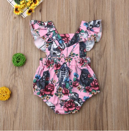 baby floral jumpsuit crawling clothes