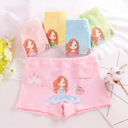 Children's underwear boxer small and medium-sized children's girls shorts cartoon girls baby cotton underwear autumn manufacturers wholesale