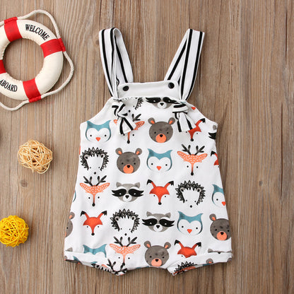 Summer clothes for 3-year-old baby carriers, 2-year-old baby clothes, summer girl 1-year-old one-piece clothes, baggy clothes, newborn rompers