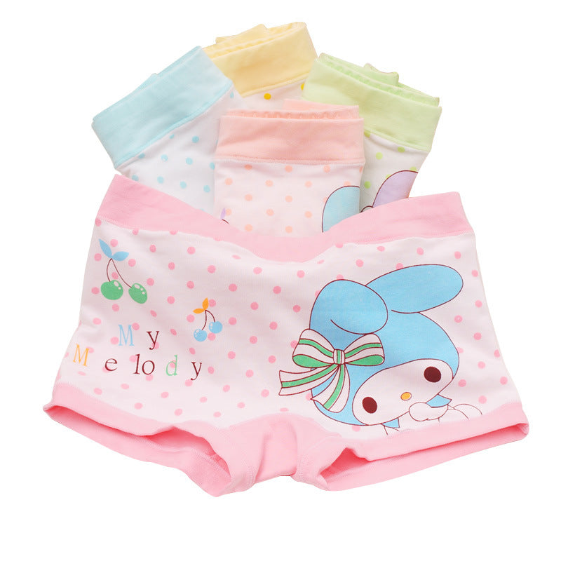 Children's underwear boxer small and medium-sized children's girls shorts cartoon girls baby cotton underwear autumn manufacturers wholesale