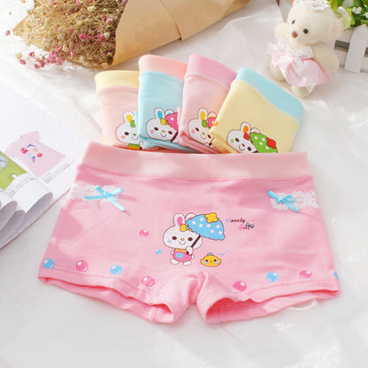 Children's underwear boxer small and medium-sized children's girls shorts cartoon girls baby cotton underwear autumn manufacturers wholesale