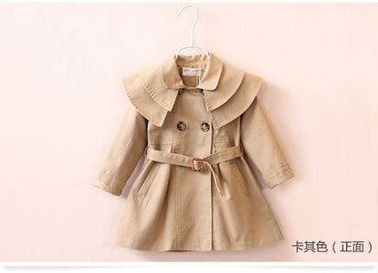 Cross-border children's clothing coat one generation spring and autumn new style cotton girl windbreaker Korean baby coat wholesale