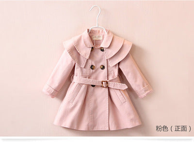 Cross-border children's clothing coat one generation spring and autumn new style cotton girl windbreaker Korean baby coat wholesale