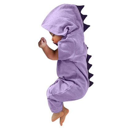 AliExpress eBay cross-border supply 2018 summer baby short-sleeved dinosaur dorsal fin jumpsuit 6 colors 4 yards