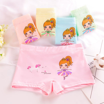 Children's underwear boxer small and medium-sized children's girls shorts cartoon girls baby cotton underwear autumn manufacturers wholesale