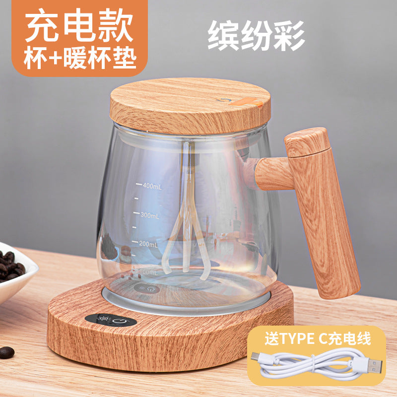 Japanese fully automatic mixing cup glass ins wind electric mug instant coffee milk powder honey potion rotation