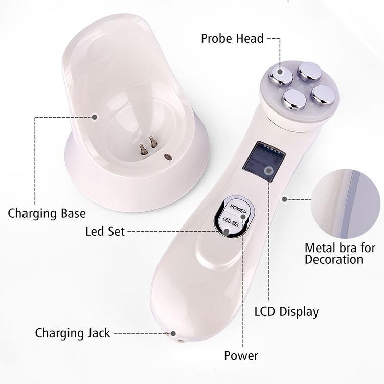 Cross-border HailiCare radio frequency EMS microcurrent electric introduction instrument RF radio frequency microelectronic photon skin rejuvenation and beauty instrument