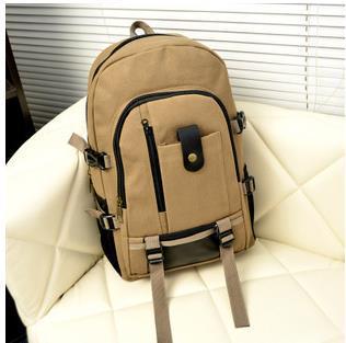 2023 New Men's Simple Fashion Backpack Leisure Travel Rucksack Large Capacity Student School Bag