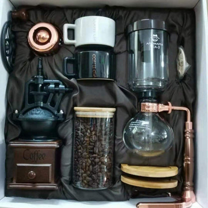 Siphon pot siphon coffee pot set glass household hand-brewed coffee set coffee machine one piece drop shipping