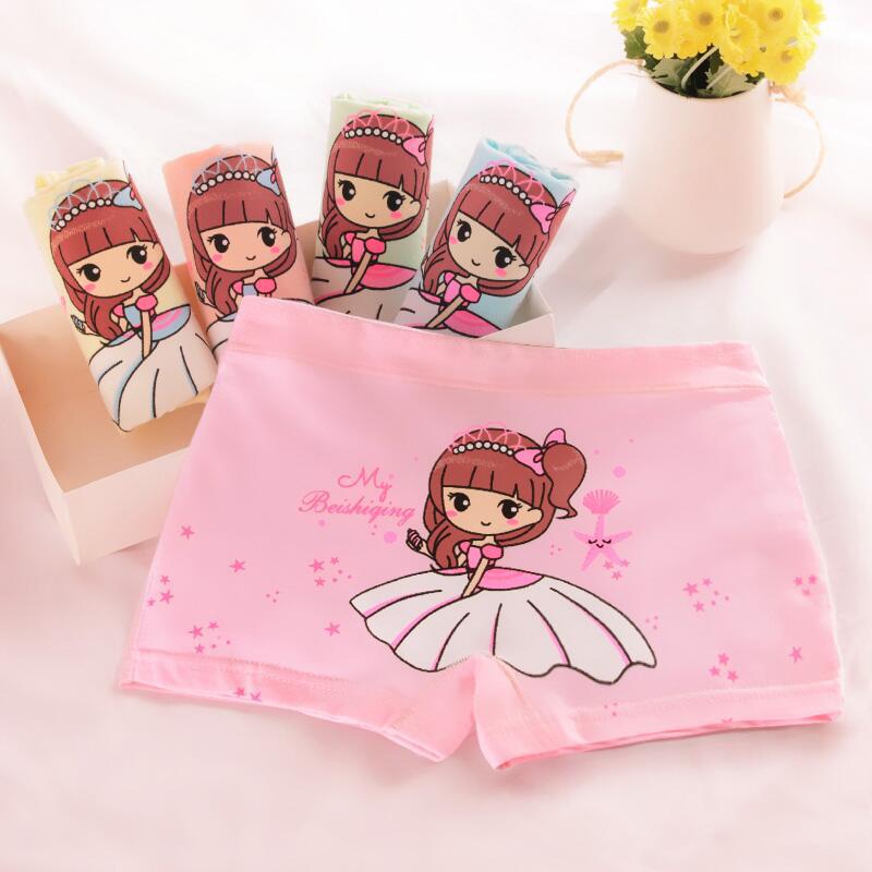 Children's underwear boxer small and medium-sized children's girls shorts cartoon girls baby cotton underwear autumn manufacturers wholesale