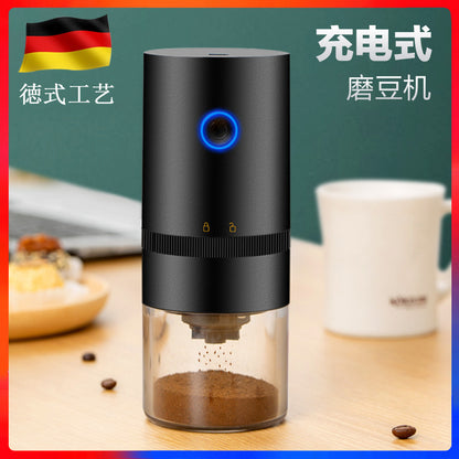 Electric bean grinder USB rechargeable coffee grinder coffee bean machine household small Italian grinder American drip filter