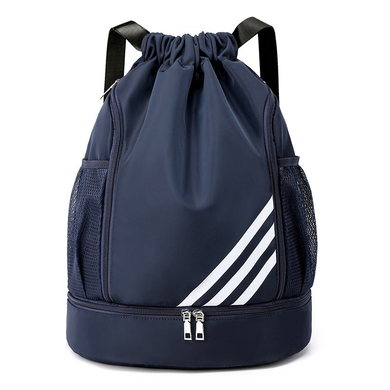 Oxford cloth drawstring bag drawstring pocket backpack large capacity sports football bag basketball bag outdoor sports mountaineering bag