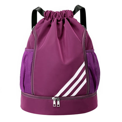 Oxford cloth drawstring bag drawstring pocket backpack large capacity sports football bag basketball bag outdoor sports mountaineering bag