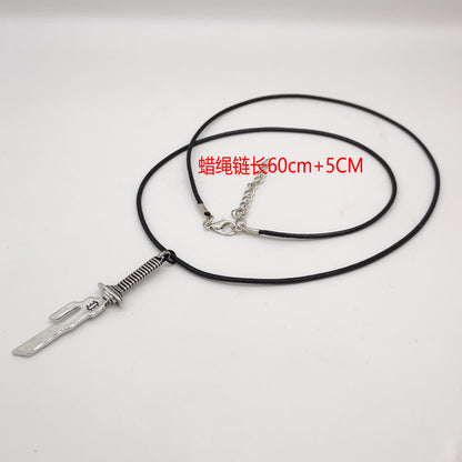 Spell to fight back necklace Huaiyu folded jade Fuhei Shierwanli lock necklace bracelet pendant necklace cos jewelry