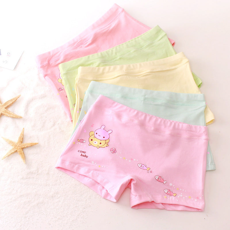 Children's underwear boxer small and medium-sized children's girls shorts cartoon girls baby cotton underwear autumn manufacturers wholesale