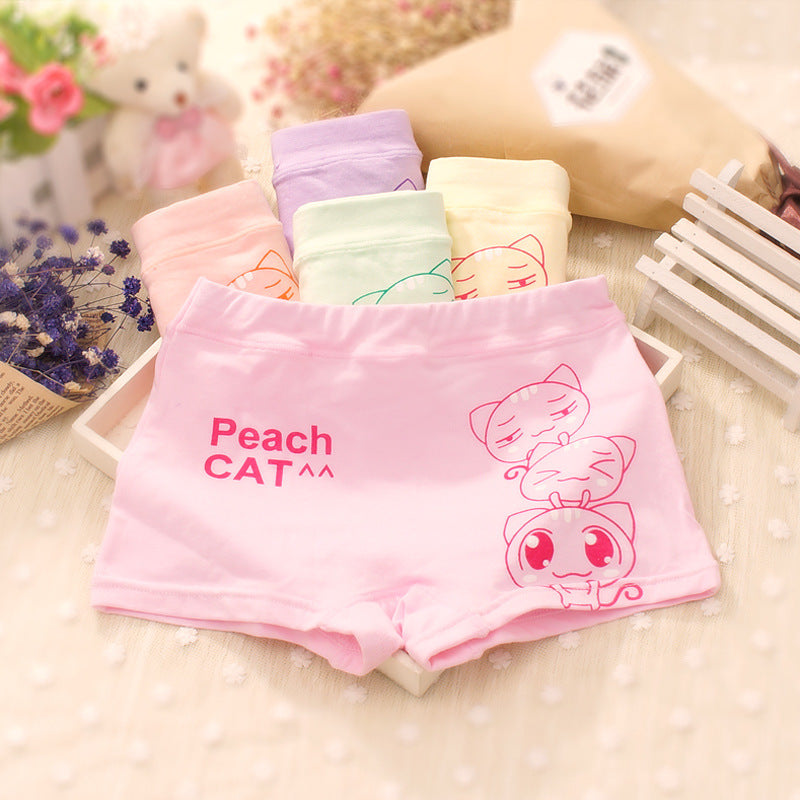 Children's underwear boxer small and medium-sized children's girls shorts cartoon girls baby cotton underwear autumn manufacturers wholesale