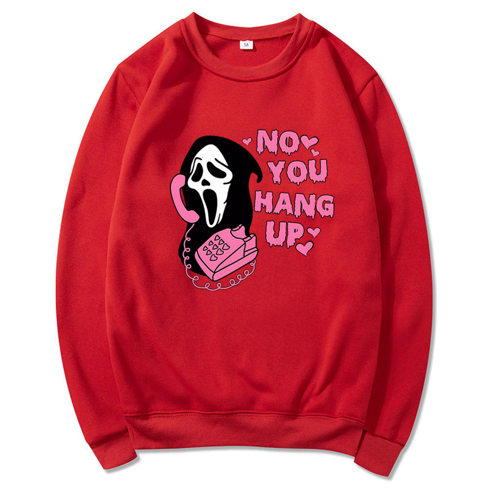 No You Hang Up Crewneck Sweatshirt Retro Scream_yyt