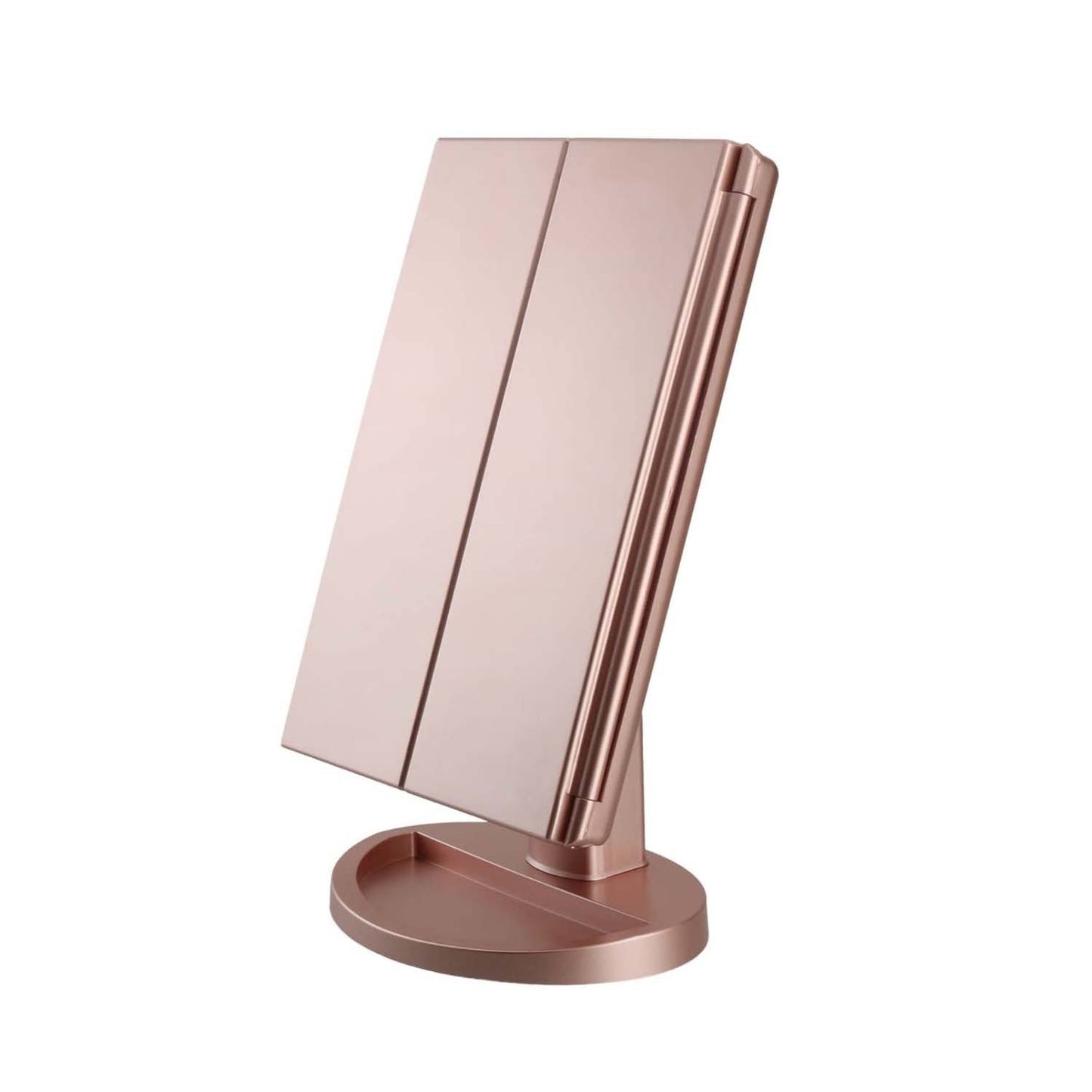 Tri-Fold LED Mirror