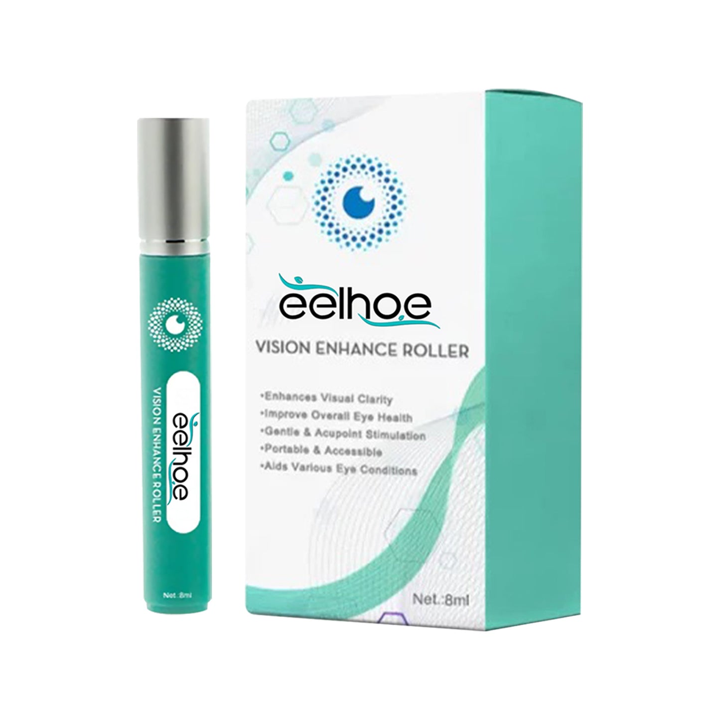 EELHOE Eye Massage Roller Relieves Dry Eyes and Fatigue Relaxes Eyes Gentle Massage Vision Care