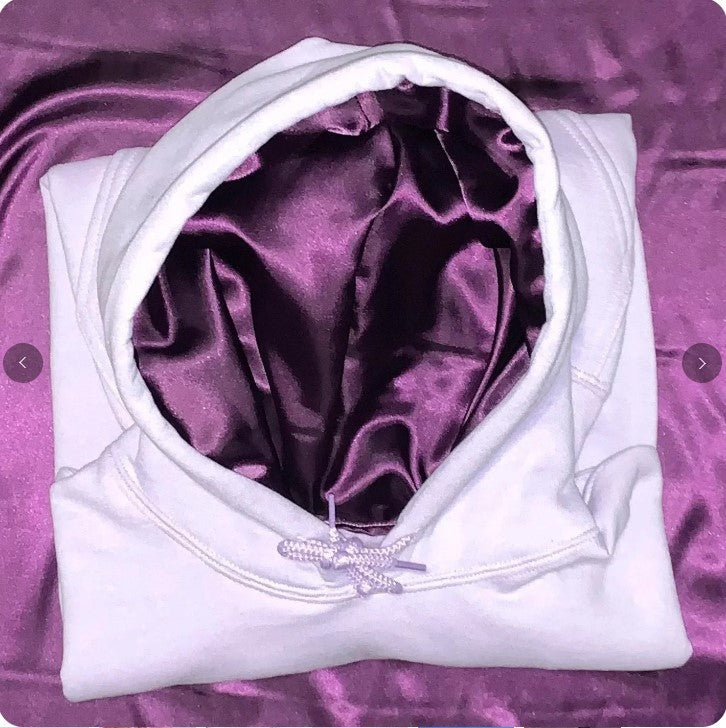 2024 Early Spring Comfortable Luxurious Satin Lined Hoodie