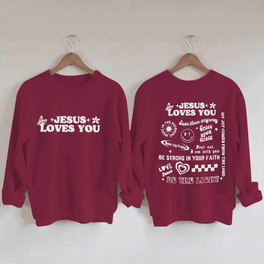 Cross-border Women's Clothing 2022 Amazon Independent Station Best Selling Fashion Letter Printing Large Size Fleece Sweatshirt Women's T-Shirt