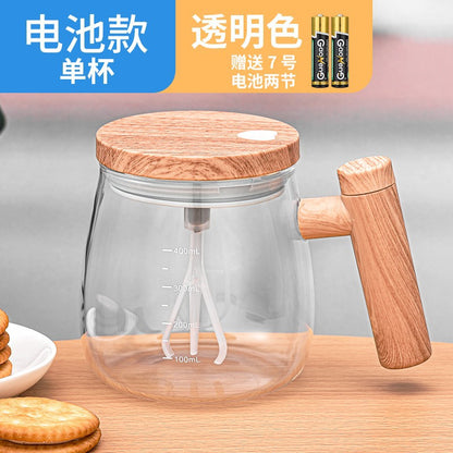 Japanese fully automatic mixing cup glass ins wind electric mug instant coffee milk powder honey potion rotation