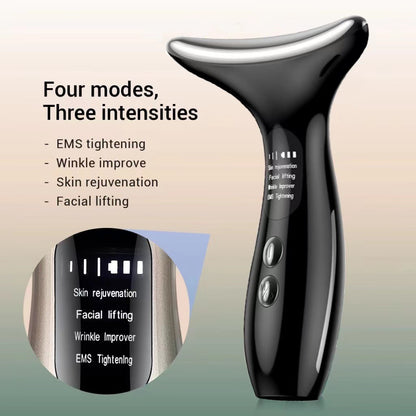 Xunqiu Shaking Sound Explosive Model to Remove Neck Lines and Statute Lines Beauty Instrument Neck Beauty Instrument Face Lifting and Firming Importing Instrument EMS