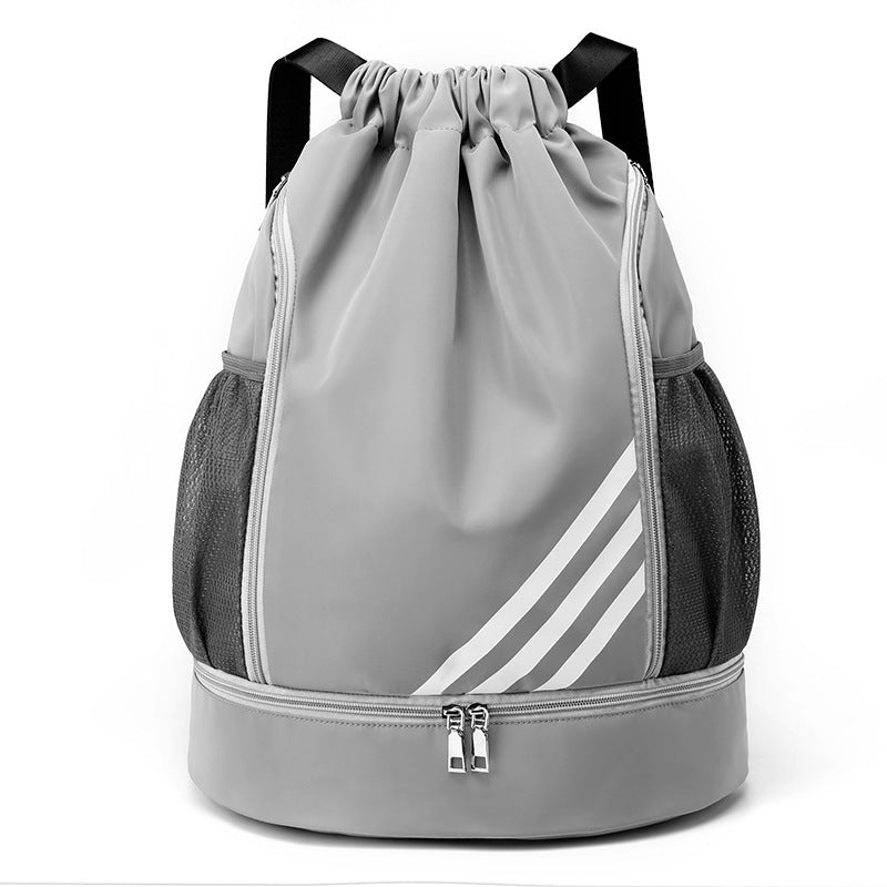 Oxford cloth drawstring bag drawstring pocket backpack large capacity sports football bag basketball bag outdoor sports mountaineering bag