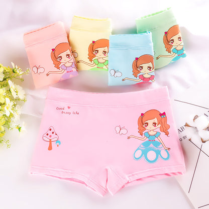 Children's underwear boxer small and medium-sized children's girls shorts cartoon girls baby cotton underwear autumn manufacturers wholesale