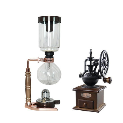 Siphon pot siphon coffee pot set glass household hand-brewed coffee set coffee machine one piece drop shipping