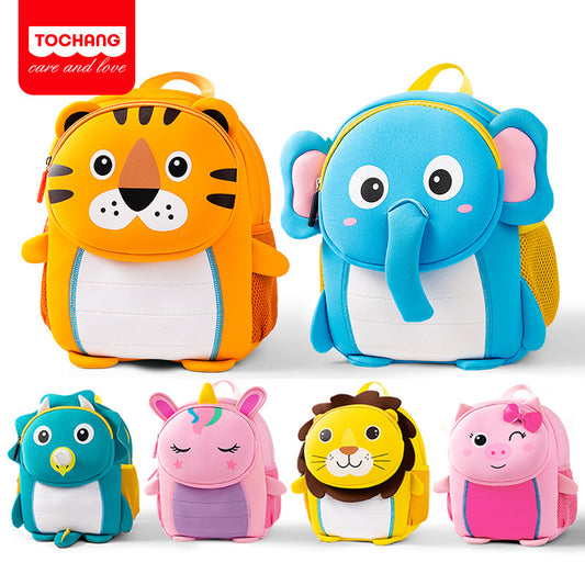 Diving material children's bag cartoon cute three-dimensional animal shape kindergarten small school bag going out lightweight backpack