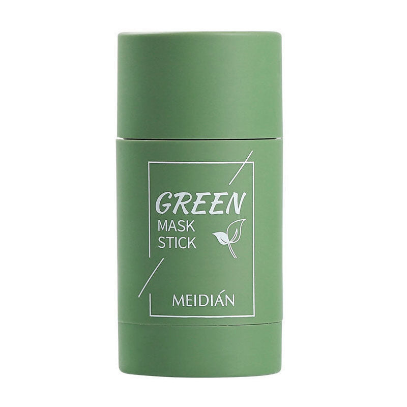 Cross-border Meidian Green Tea Solid Mask Moisturizing Deep Cleansing Exfoliating Oily Skin Eggplant Smearing Mud Mask Stick