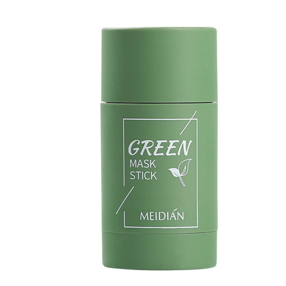 Cross-border Meidian Green Tea Solid Mask Moisturizing Deep Cleansing Exfoliating Oily Skin Eggplant Smearing Mud Mask Stick