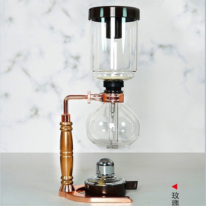 Siphon pot siphon coffee pot set glass household hand-brewed coffee set coffee machine one piece drop shipping