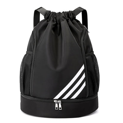 Oxford cloth drawstring bag drawstring pocket backpack large capacity sports football bag basketball bag outdoor sports mountaineering bag