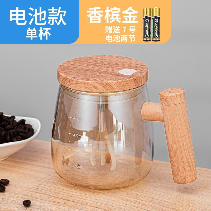 Japanese fully automatic mixing cup glass ins wind electric mug instant coffee milk powder honey potion rotation