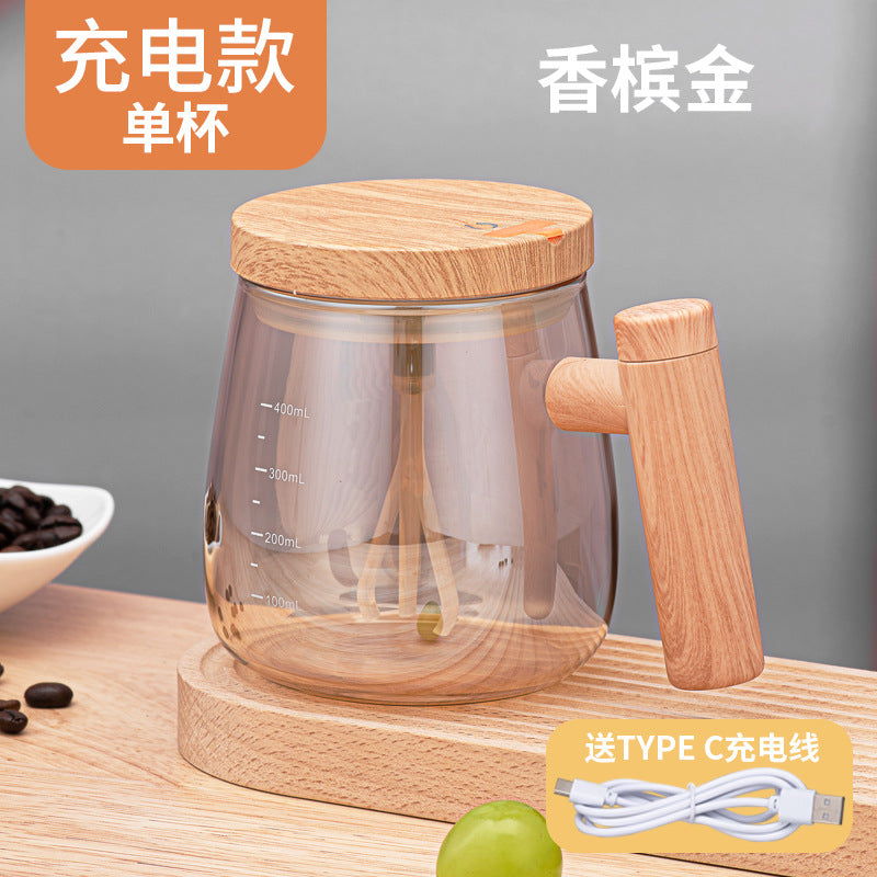 Japanese fully automatic mixing cup glass ins wind electric mug instant coffee milk powder honey potion rotation