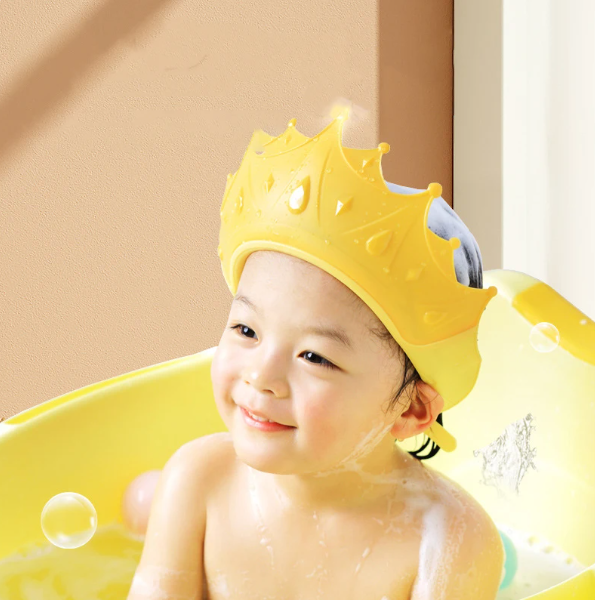 Baby Shower Shampoo Cap in use